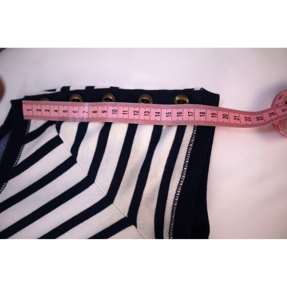 Lauren Ralph Lauren Women's Navy & White Striped T-Shirt Size Small - Picture 13 of 13